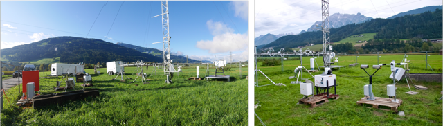 KLOCX instrumentation setup at i-Box Kolsass measurement site, Inn valley, Austria.